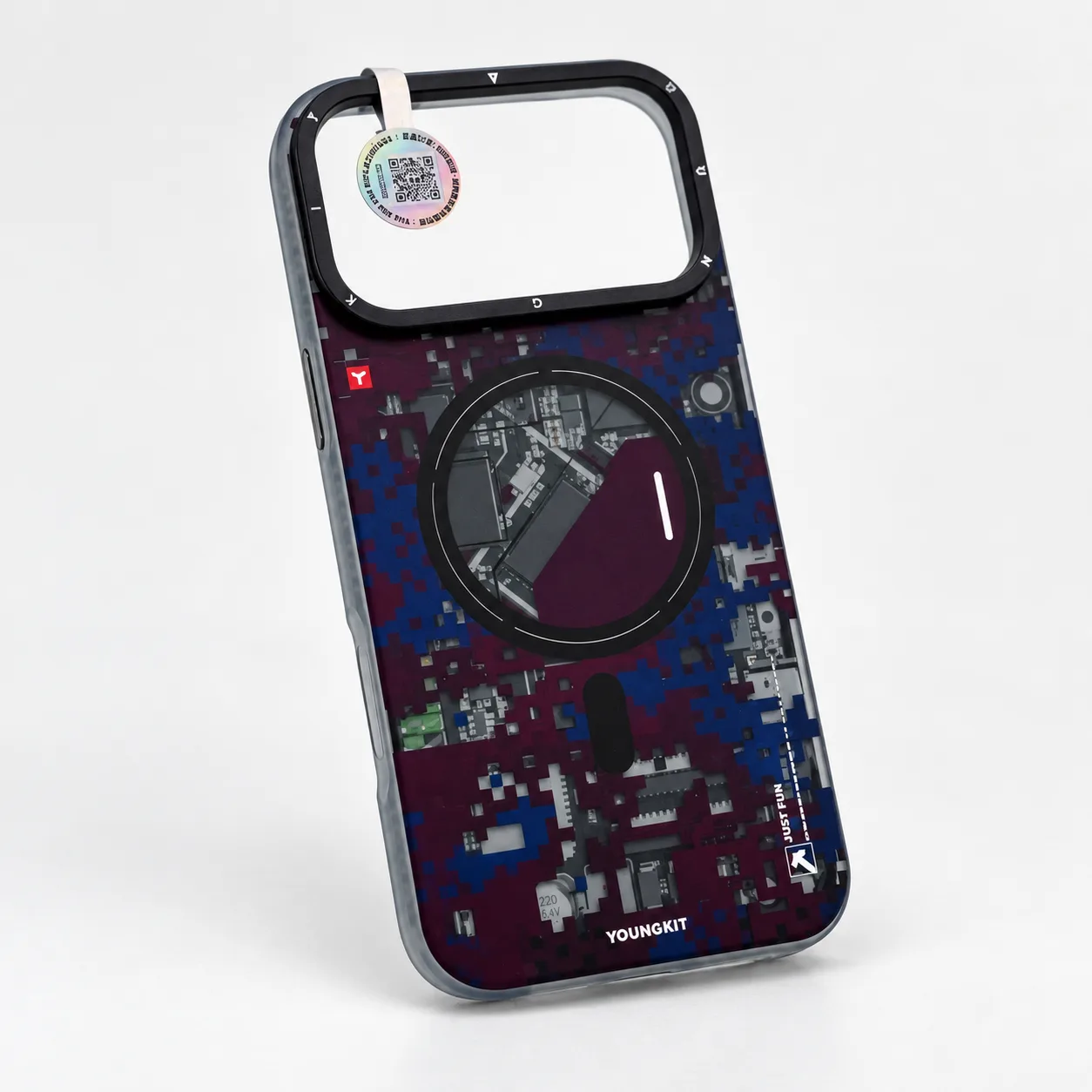 قاب یانگ کیت تکنولوژی Youngkit Technology Futuristic Circuit Upgraded Anti-Drop Impact Series Iphone - مناسب آیفون 17 پرو مکس/آیفون 18 پرومکس